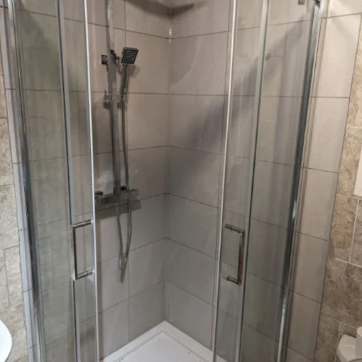 Professionally tanked shower installation by GWS
